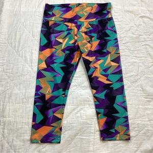 Girls Jordan Dri-Fit Training Compression Crop Legging‎ Geometric Large